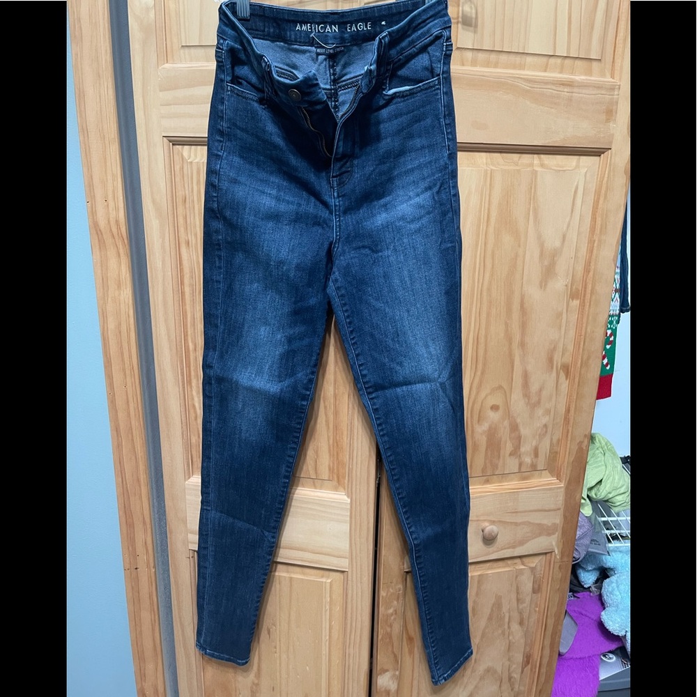 Curvy high rise jegging dark wash